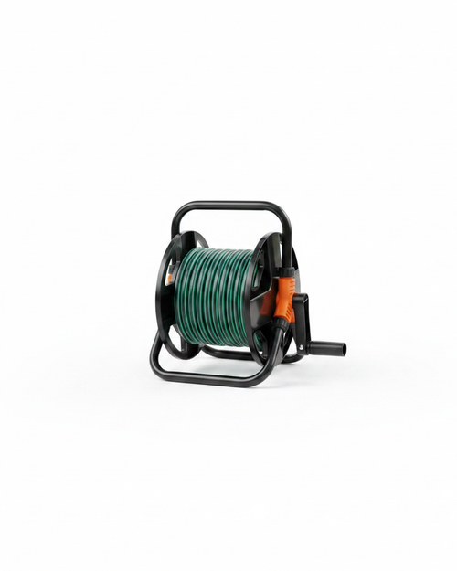 Portable Garden Hose Reel, Wall-Mounted or Free-Standing
