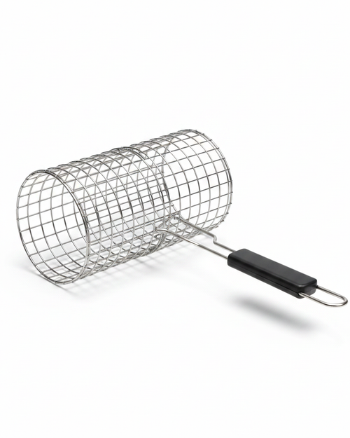 Rotating Stainless Steel BBQ Grilling Basket