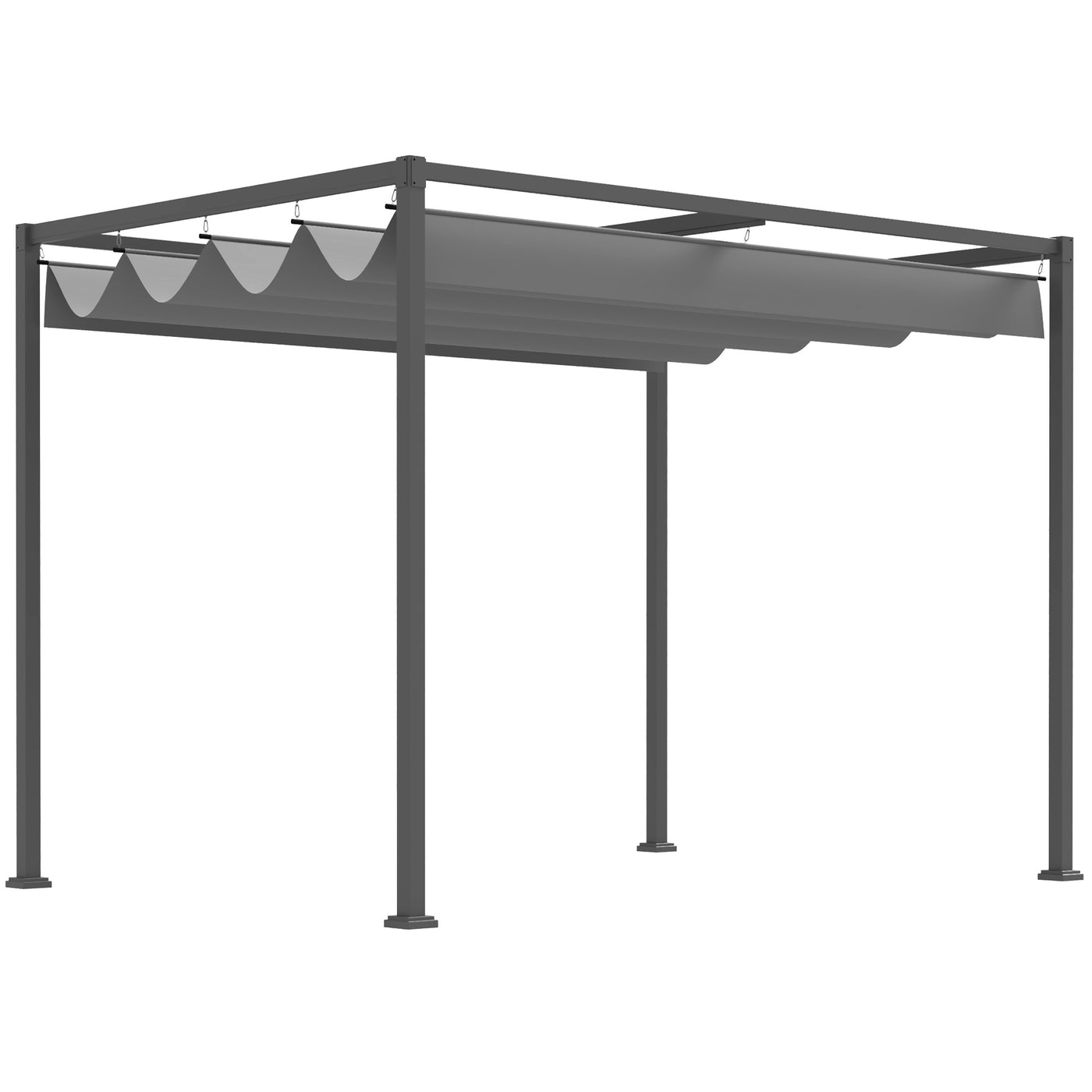 Structure acier de la pergola