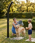 Solarias Douche Solaire 20L – Mitigeur, Rince-pieds, Pour Jardin & Camping — 09 lifestyle famille rincage chien