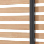 Solarias Persienne pour pergola - Aluminium - Gris et naturel - 229 x 93 cm