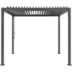 Solarias Pergola bioclimatique GAYA - Structure en aluminium et en acier - 290x290xH240 cm - Gris