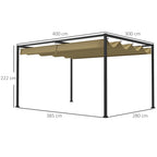 Solarias Pergola, Protection Solaire Robuste pour Jardin, Balcon, Terrasse, en Métal et Matériau Plastique, Résistant aux UV