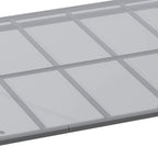 Solarias Pergola rigide alu. polycarbonate pavillon de jardin abri de voiture 500 x 299 x 195/223 cm gris
