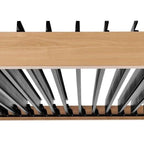 Solarias Pergola bioclimatique GAYA - Structure en aluminium et en acier - l300 x P300 x H240 cm - Aspect Bois
