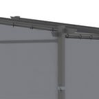 Solarias Pergola, inclus matériel de fixation, toit rétractable, 2,97 m x 2,95 m x 2,3 m, Gris foncé