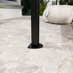 Solarias Pergola tonnelle de jardin avec auvent réglable acier polyester haute densité 3 x 2,5 m crème