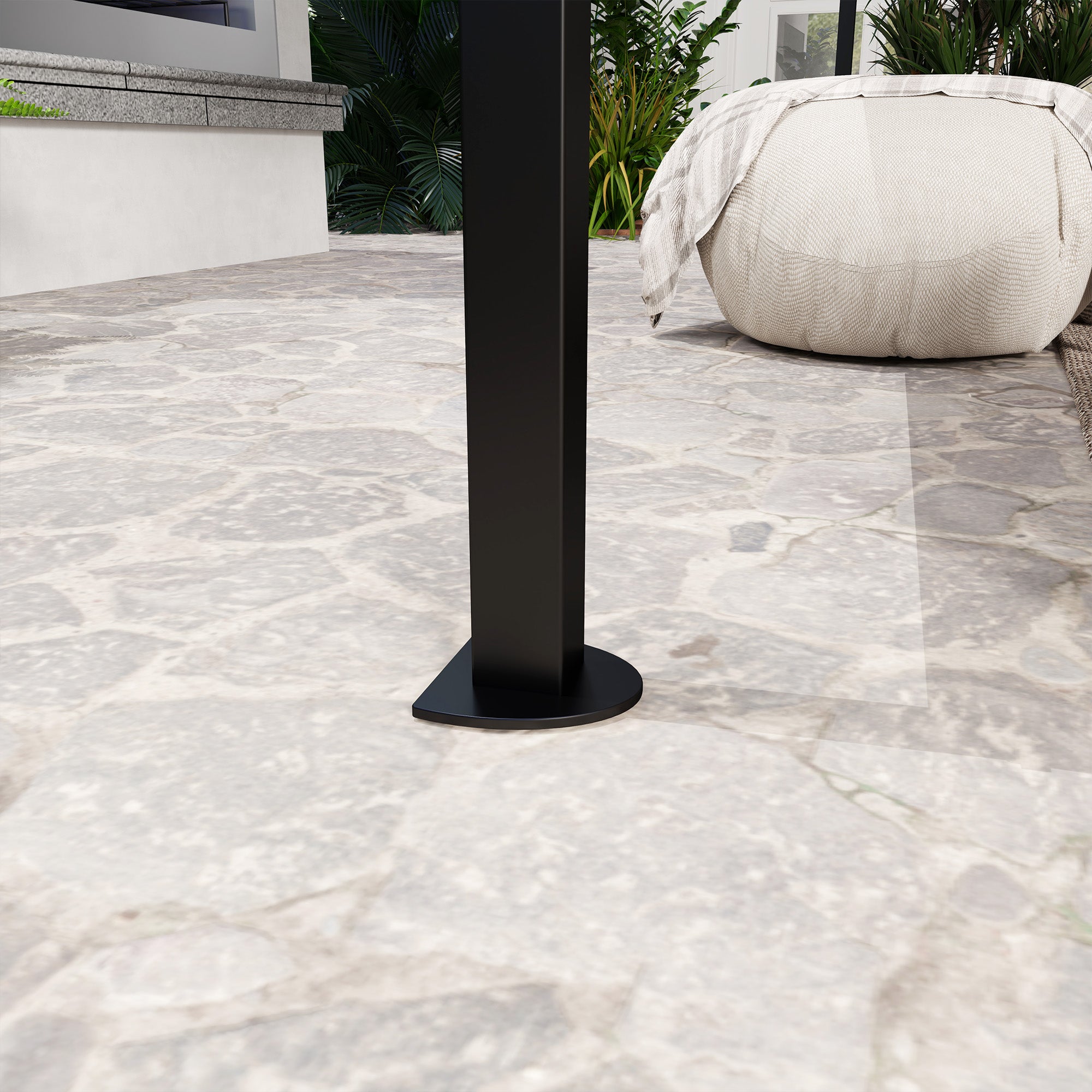 Solarias Pergola tonnelle de jardin avec auvent réglable acier polyester haute densité 3 x 2,5 m crème