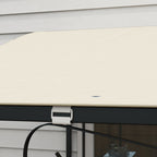 Solarias Pergola de jardin en toile 2.5x3 m avec 8 Trous de Drainage, en Polyester, 297x243 cm, Beige