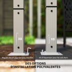 Solarias Pergola jardin extérieur en aluminium 3 x 4 m avec toit rétractable, abri soleil UPF30+, pour terrasse, patio, blan