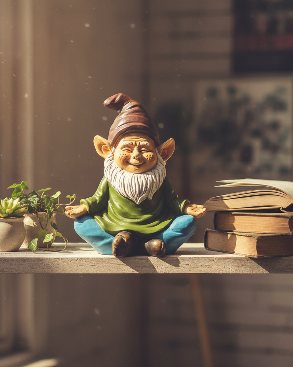 smiling-meditating-garden-gnome-in-resin