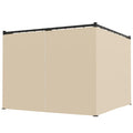 Solarias Pergola 3 x 3 m autoportante avec toit coulissant, 4 parois résistantes aux UV Beige