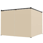 Solarias Pergola 3 x 3 m autoportante avec toit coulissant, 4 parois résistantes aux UV Beige