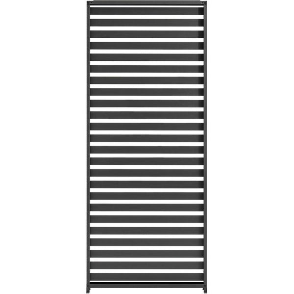 Solarias Persienne pour pergola - Aluminium - Gris - 229 x 93 cm