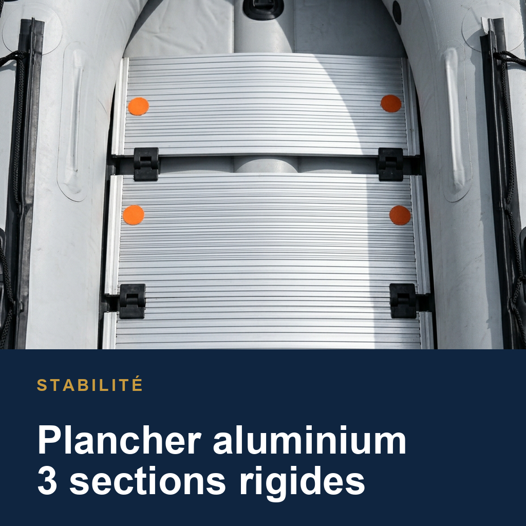 Plancher aluminium 3 sections – Solarias 380cm
