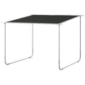 Solarias Pavillon mobile, avec roues, sacs de sable inclus, cadre en métal, 3x3m, Gris