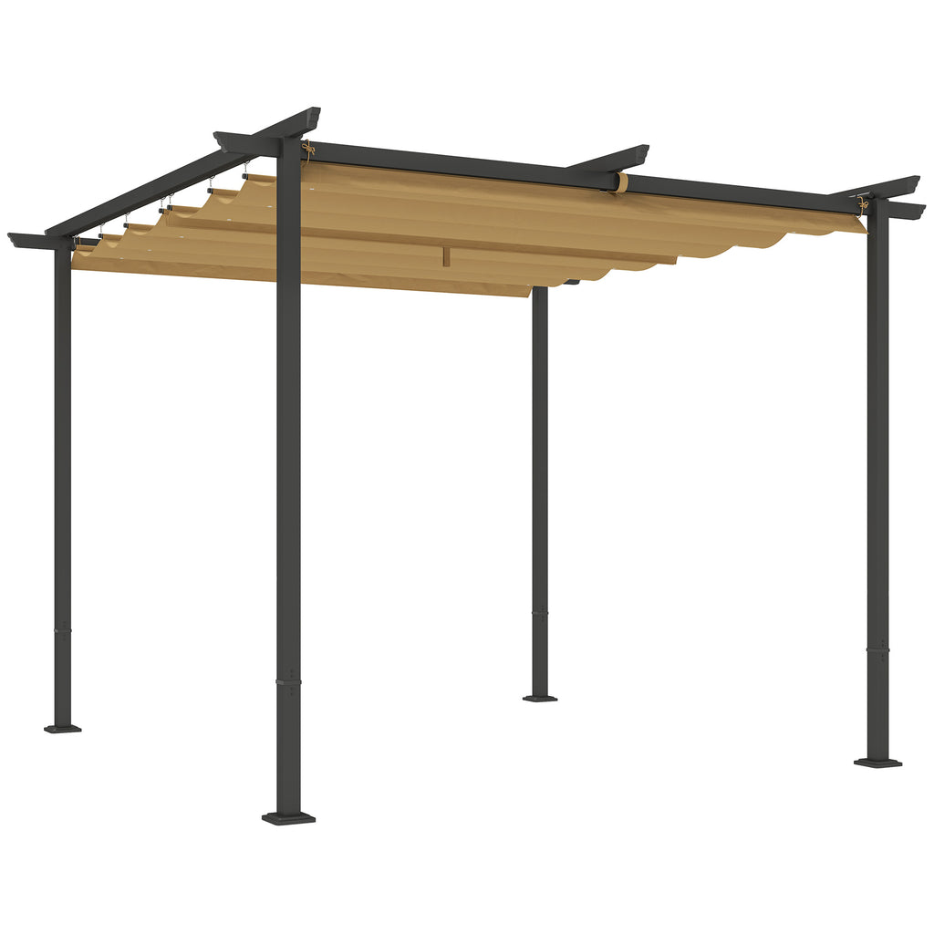 Solarias Pergola de jardin 3 x 3 m avec toit réglable, cadre métallique, protection UPF30+, auvent pour véranda, terrasse, B