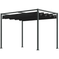 Solarias Pergola env. 3x2m Pavillon de Jardin au Toit Coulissant en Métal Pergola de Jardin Autoportante avec Toit Réglable,